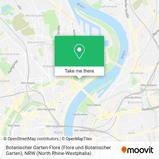 Карта Botanischer Garten-Flora