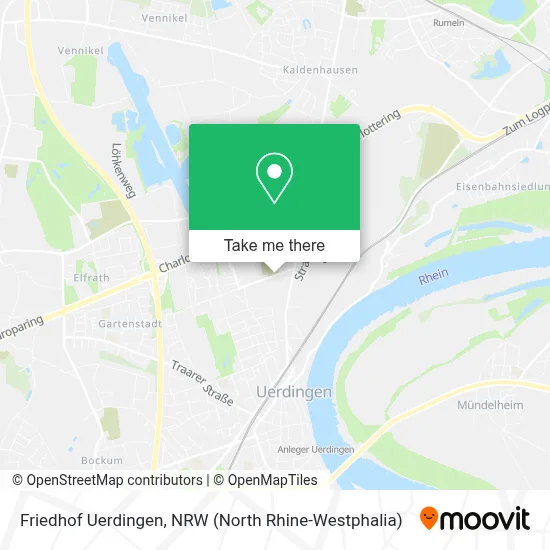 Friedhof Uerdingen map