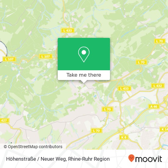 Höhenstraße / Neuer Weg map