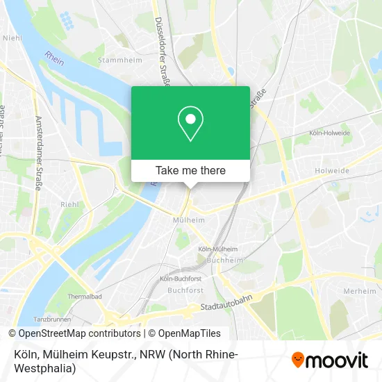 Карта Köln, Mülheim Keupstr.