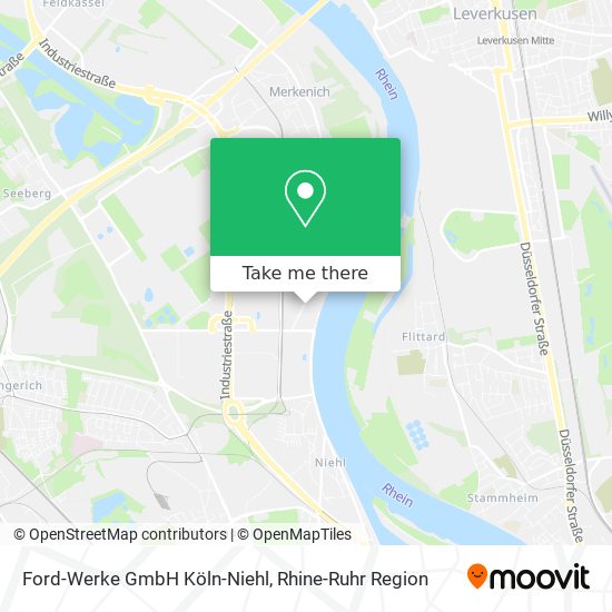 Ford-Werke GmbH Köln-Niehl map