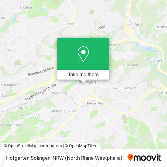 Карта Hofgarten Solingen