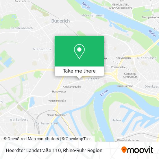 Heerdter Landstraße 110 map