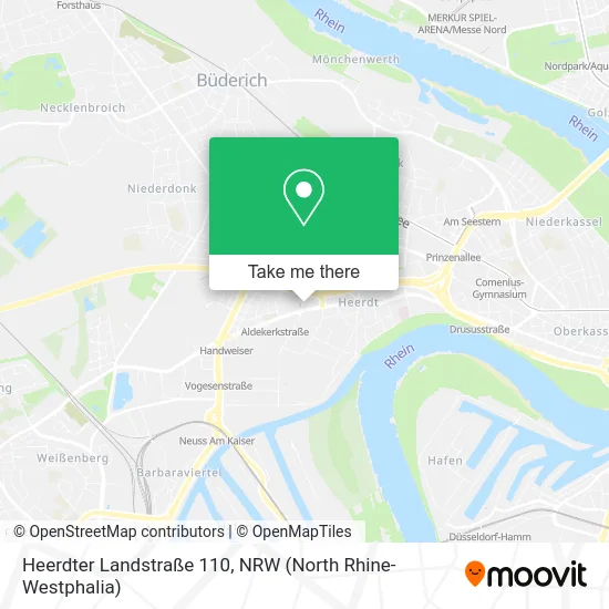 Карта Heerdter Landstraße 110