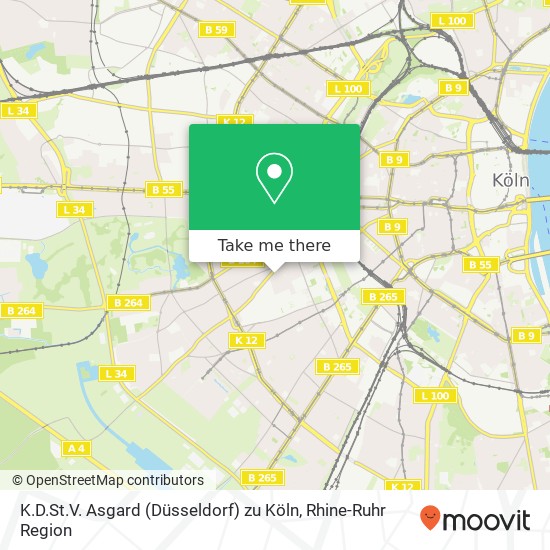 K.D.St.V. Asgard (Düsseldorf) zu Köln map