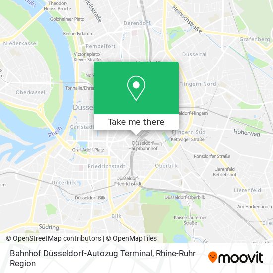 Bahnhof Düsseldorf-Autozug Terminal map