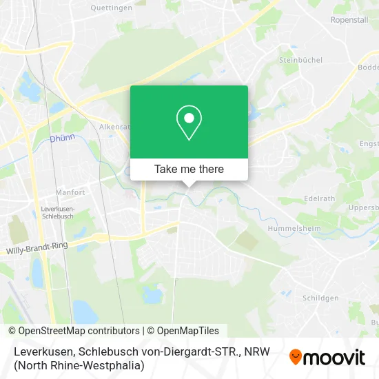 Карта Leverkusen, Schlebusch von-Diergardt-STR.