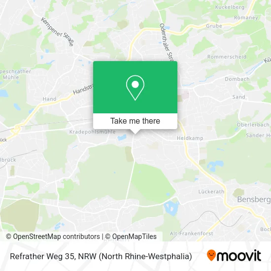 Refrather Weg 35 map