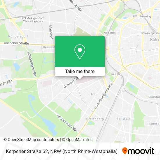 Карта Kerpener Straße 62