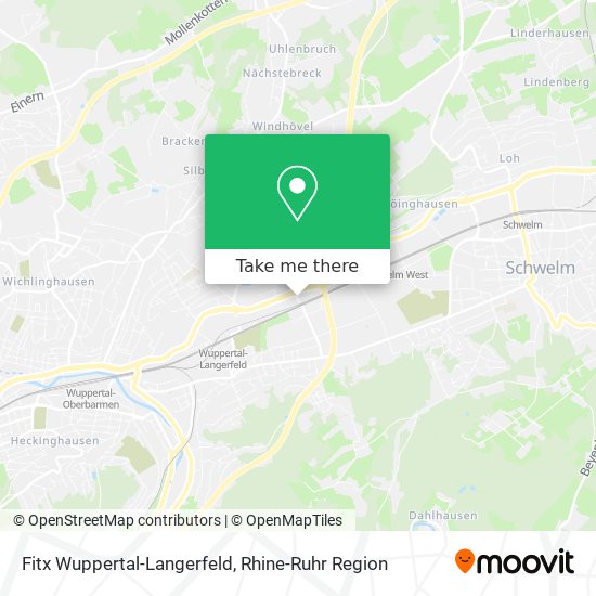 Fitx Wuppertal-Langerfeld map