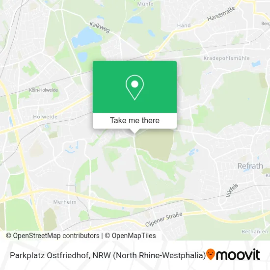 Parkplatz Ostfriedhof map