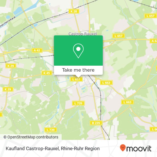 Kaufland Castrop-Rauxel map