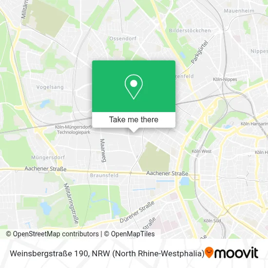 Weinsbergstraße 190 map