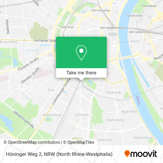 Карта Höninger Weg 2