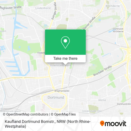 Карта Kaufland Dortmund Bornstr.
