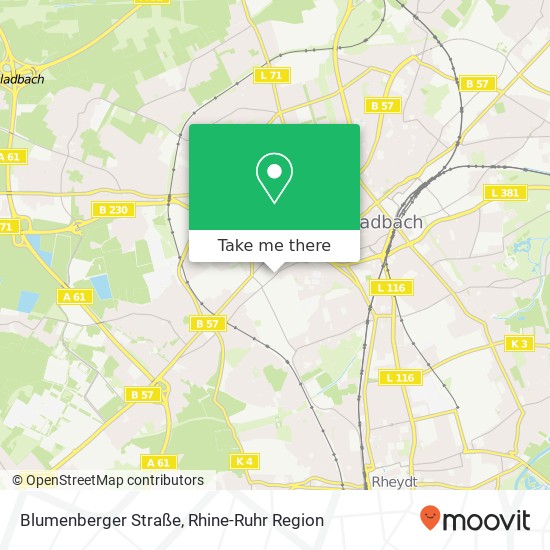 Blumenberger Straße map