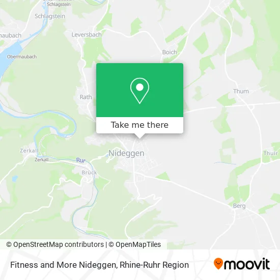Карта Fitness and More Nideggen