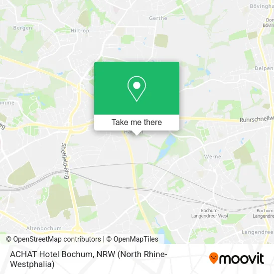 Карта ACHAT Hotel Bochum