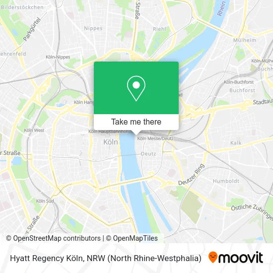 Карта Hyatt Regency Köln