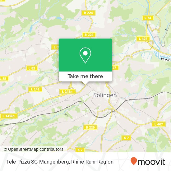 Tele-Pizza SG Mangenberg map