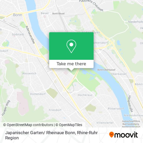 Japanischer Garten/ Rheinaue Bonn map