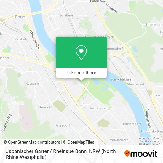 Карта Japanischer Garten/ Rheinaue Bonn
