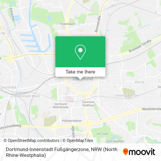 Карта Dortmund-Innenstadt Fußgängerzone