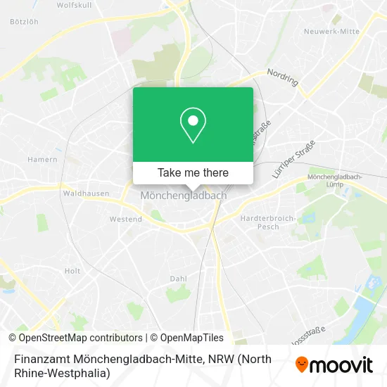 Карта Finanzamt Mönchengladbach-Mitte