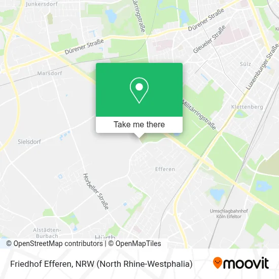 Friedhof Efferen map