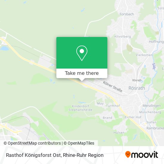 Rasthof Königsforst Ost map