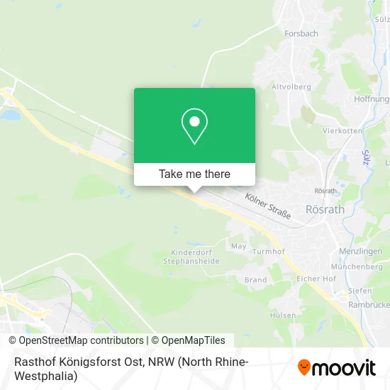 Rasthof Königsforst Ost map