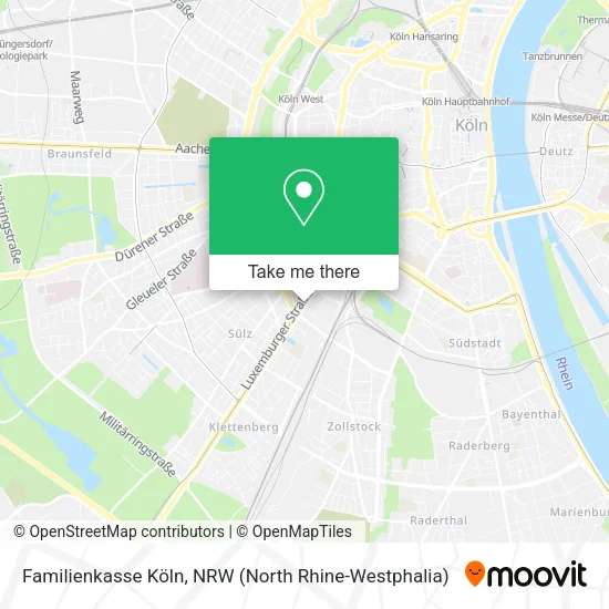 Карта Familienkasse Köln