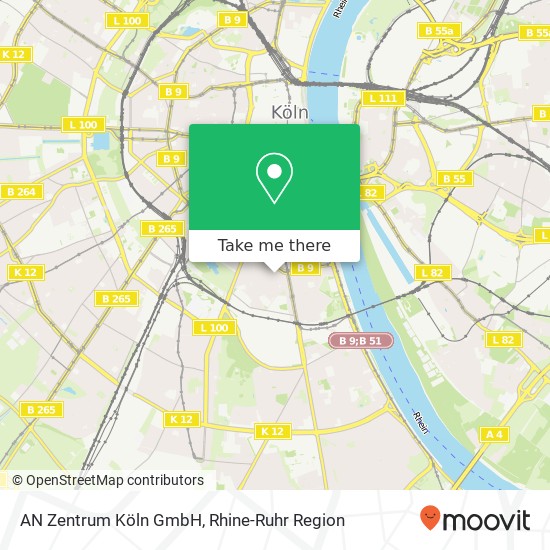 AN Zentrum Köln GmbH map