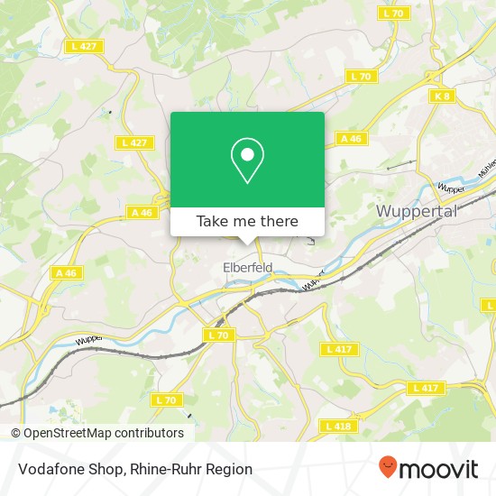 Vodafone Shop map