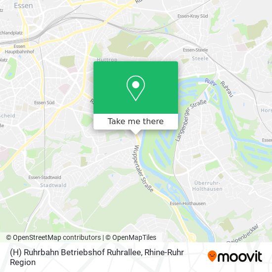 (H) Ruhrbahn Betriebshof Ruhrallee map