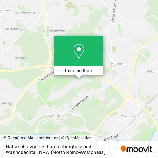Naturschutzgebiet Fürstenbergholz und Wannebachtal map