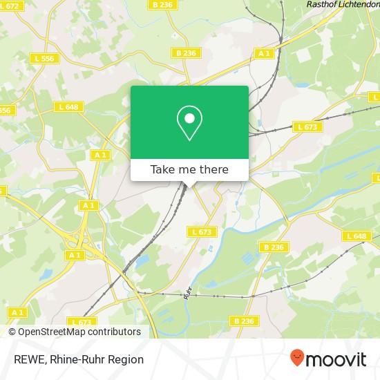 REWE map