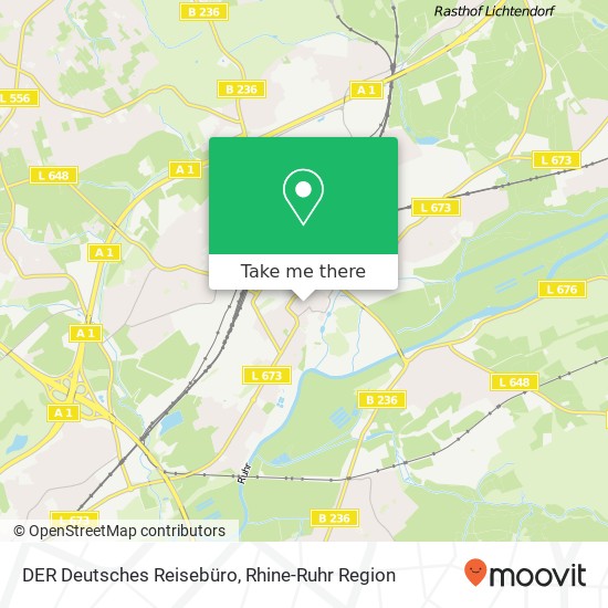 DER Deutsches Reisebüro map