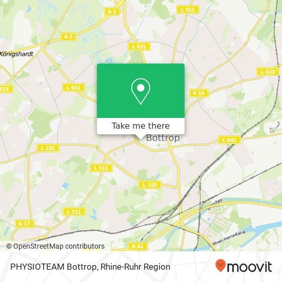 PHYSIOTEAM Bottrop map