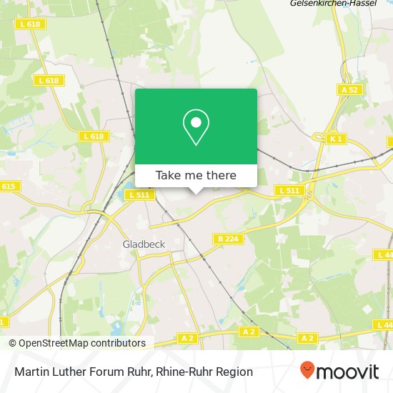 Martin Luther Forum Ruhr map