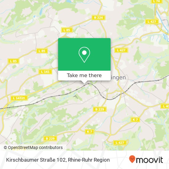 Карта Kirschbaumer Straße 102