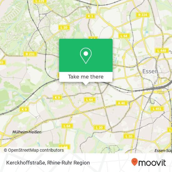 Карта Kerckhoffstraße