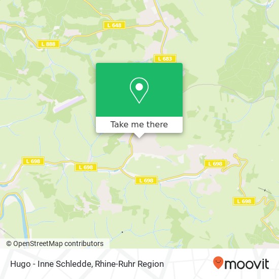 Hugo - Inne Schledde map