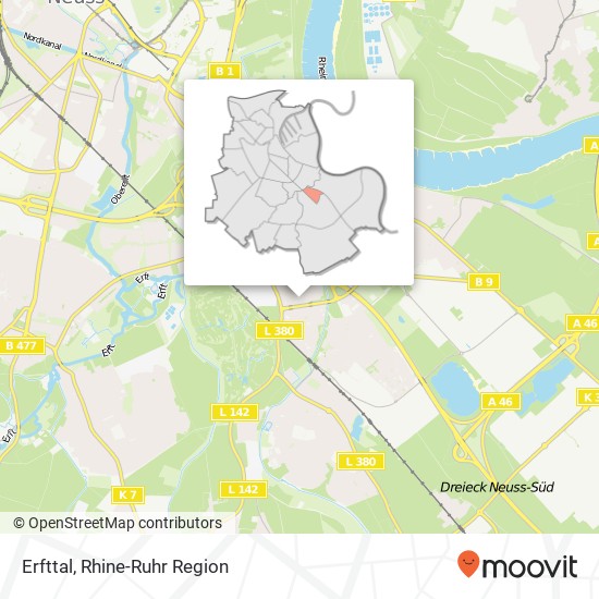 Erfttal map