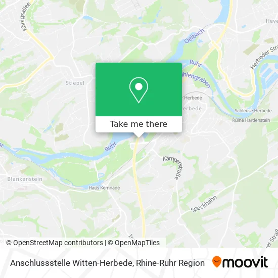 Карта Anschlussstelle Witten-Herbede