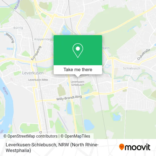 Leverkusen-Schlebusch map