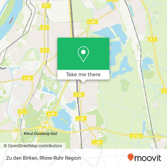 Zu den Birken map