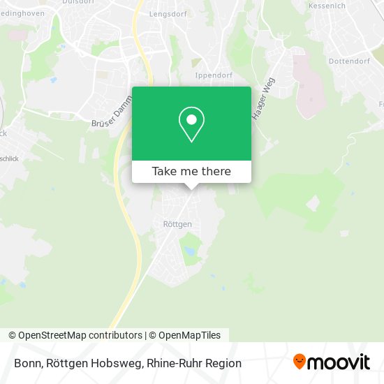 Bonn, Röttgen Hobsweg map