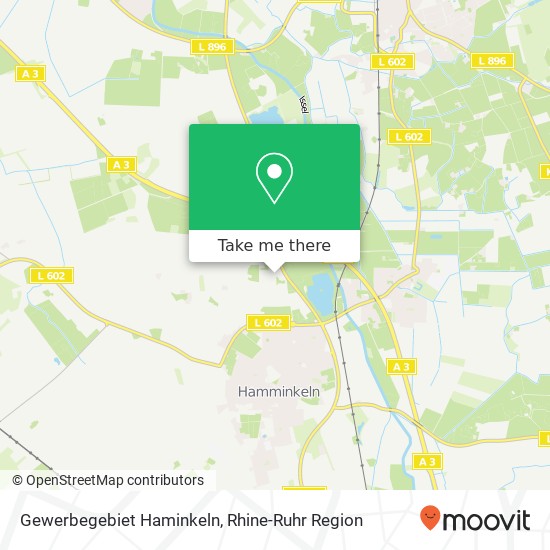 Gewerbegebiet Haminkeln map