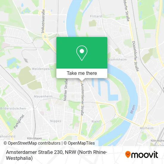 Карта Amsterdamer Straße 230